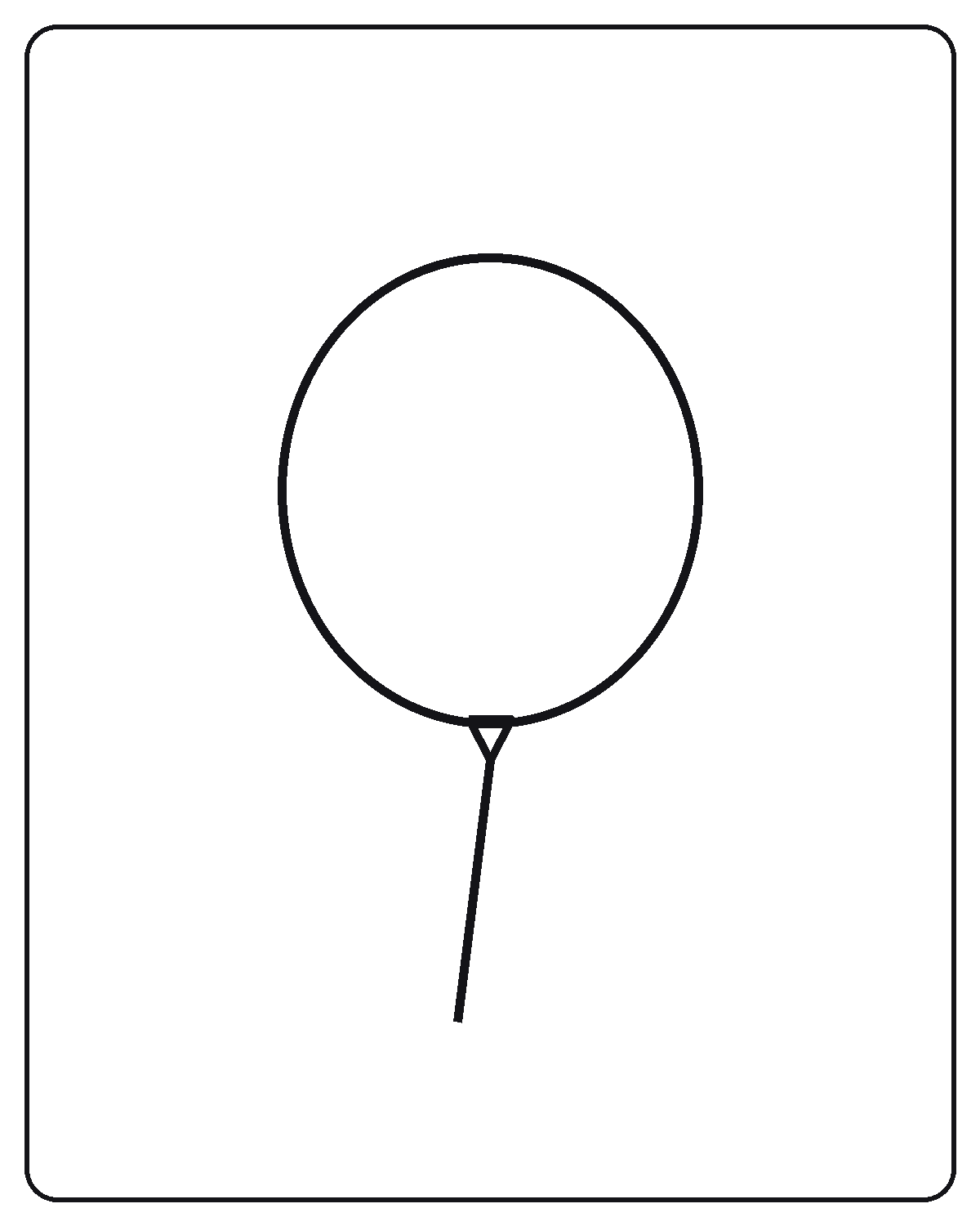 Balloon coloring page