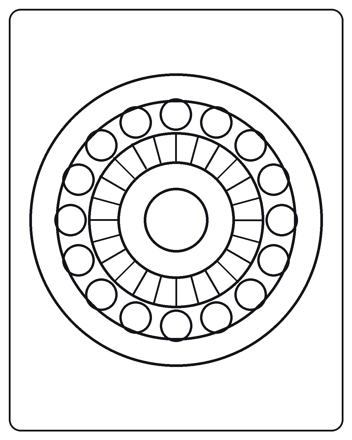 Mandala Coloring Page